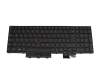 Clavier DE (allemand) noir/noir avec rétro-éclairage et pointeur original pour Lenovo ThinkPad T15g Gen 1 (20UR/20US)