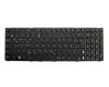 Clavier DE (allemand) noir/noir avec rétro-éclairage original pour Asus N51Vg