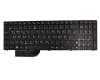 Clavier DE (allemand) noir/noir avec rétro-éclairage original pour Asus ROG G51JX