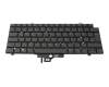 Clavier DE (allemand) noir/noir avec rétro-éclairage original pour Dell Latitude 14 (5420)