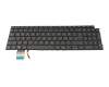 Clavier DE (allemand) noir/noir avec rétro-éclairage original pour Dell Latitude 15 (3520)