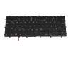 Clavier DE (allemand) noir/noir avec rétro-éclairage pour Dell XPS 15 (7590)