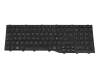 Clavier FR (français) noir/noir avec rétro-éclairage original pour Fujitsu LifeBook E5513A