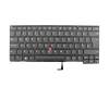 Clavier UK (anglais) noir/noir abattue avec mouse stick original pour Lenovo ThinkPad L470 (20J4/20J5)