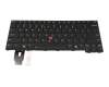Clavier US (anglais) noir/noir avec rétro-éclairage et mouse stick original pour Lenovo ThinkPad L14 Gen 7 (21X7)