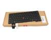 Clavier US (anglais) noir/noir avec rétro-éclairage et mouse stick original pour Lenovo ThinkPad L14 Gen 7 (21X7)