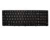 Clavier US (anglais) noir/noir avec rétro-éclairage original pour Asus K70AF