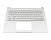 Clavier incl. topcase CH (suisse) argent/argent avec rétro-éclairage original pour Acer Swift 3 (SF313-52G)
