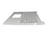 Clavier incl. topcase CH (suisse) argent/argent avec rétro-éclairage original pour Acer Swift 3 (SF313-52G)