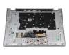 Clavier incl. topcase CH (suisse) gris/argent avec rétro-éclairage original pour Lenovo Flex 6-14IKB (81EM)