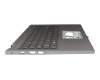 Clavier incl. topcase CH (suisse) gris/gris avec rétro-éclairage original pour Acer Aspire 5 Spin (A5SP14-51MTN)
