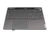 Clavier incl. topcase CH (suisse) gris/gris avec rétro-éclairage original pour Lenovo ThinkBook 16p G4 IRH (21J8)