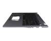 Clavier incl. topcase CH (suisse) noir/anthracite avec rétro-éclairage original pour Acer TravelMate Spin P4 (TMP414RN-55-TCO)