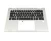 Clavier incl. topcase CH (suisse) noir/gris avec rétro-éclairage original pour HP Elite x360 1040 G9
