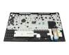 Clavier incl. topcase CH (suisse) noir/noir avec rétro-éclairage et mouse stick original pour Lenovo ThinkPad E15 Gen 2 (20TD/20TE)