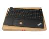 Clavier incl. topcase CH (suisse) noir/noir avec rétro-éclairage et pointeur original pour Lenovo ThinkPad E15 Gen 2 (20TD/20TE)