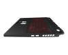 Clavier incl. topcase CH (suisse) noir/noir avec rétro-éclairage original pour Acer Nitro 5 (AN517-55)