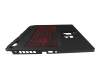 Clavier incl. topcase CH (suisse) noir/noir avec rétro-éclairage original pour Acer Nitro 5 (AN517-55)