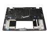 Clavier incl. topcase CH (suisse) noir/noir avec rétro-éclairage original pour Acer TravelMate P6 (TMP614-73T)