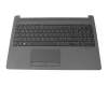 Clavier incl. topcase CH (suisse) noir/noir original pour HP 250 G7