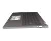 Clavier incl. topcase DE (allemand) anthracite/anthracite avec rétro-éclairage original pour Acer Aspire 5 (A514-56M)