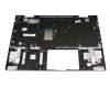 Clavier incl. topcase DE (allemand) argent/argent avec rétro-éclairage (DSC Grafik) original pour HP Envy x360 15-ed0000