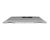 Clavier incl. topcase DE (allemand) argent/argent avec rétro-éclairage (DSC Grafik) original pour HP Envy x360 15-ed0000