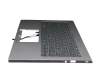 Clavier incl. topcase DE (allemand) argent/argent avec rétro-éclairage original pour Acer RS (AP714-51GT)