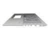 Clavier incl. topcase DE (allemand) argent/argent avec rétro-éclairage original pour Asus VivoBook S15 S532FA