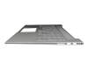 Clavier incl. topcase DE (allemand) argent/argent avec rétro-éclairage original pour HP Envy 17-ch0000