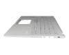 Clavier incl. topcase DE (allemand) argent/argent original pour Asus ExpertBook P1 P1511CEA