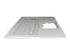 Clavier incl. topcase DE (allemand) argent/argent original pour Asus ExpertBook P1 P1511CEA