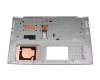 Clavier incl. topcase DE (allemand) argent/argent original pour Asus VivoBook 17 F712EA
