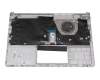 Clavier incl. topcase DE (allemand) argent/argent original pour HP 14s-dp0000