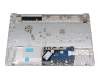 Clavier incl. topcase DE (allemand) argent/argent original pour HP 15-dw0000