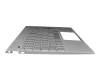 Clavier incl. topcase DE (allemand) argent/noir original pour HP Envy 13-aq0200