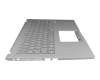 Clavier incl. topcase DE (allemand) blanc/argent original pour Asus VivoBook 15 D509DA