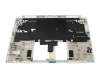 Clavier incl. topcase DE (allemand) blanc/blanc avec rétro-éclairage (sans compartiment pour stylo) original pour Acer ConceptD 3 (CN314-72G)