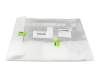 Clavier incl. topcase DE (allemand) blanc/blanc avec rétro-éclairage original pour Acer ConceptD 7 Pro (CN715-71P)