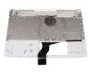 Clavier incl. topcase DE (allemand) blanc/blanc avec rétro-éclairage original pour HP 15-f200