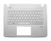 Clavier incl. topcase DE (allemand) blanc/blanc original pour Acer Aspire V3-372