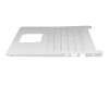 Clavier incl. topcase DE (allemand) blanc/blanc original pour HP 14-bp000