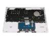 Clavier incl. topcase DE (allemand) blanc/blanc original pour HP 14-ma0000