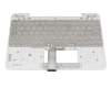 Clavier incl. topcase DE (allemand) blanc/rosé original pour Asus Transformer Book T101HA
