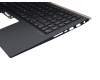 Clavier incl. topcase DE (allemand) bleu/bleu avec rétro-éclairage original pour Asus ZenBook 15 UX533FTC