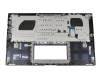 Clavier incl. topcase DE (allemand) bleu/bleu avec rétro-éclairage original pour Asus ZenBook 15 UX534FA