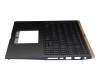 Clavier incl. topcase DE (allemand) bleu/bleu avec rétro-éclairage original pour Asus ZenBook 15 UX534FA