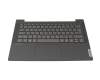 Clavier incl. topcase DE (allemand) bleu/bleu avec rétro-éclairage sans empreinte digitale original pour Lenovo IdeaPad 5-14ITL05 (82FE)