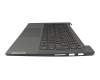 Clavier incl. topcase DE (allemand) bleu/bleu avec rétro-éclairage sans empreinte digitale original pour Lenovo IdeaPad 5-14ITL05 (82FE)