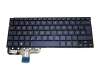 Clavier incl. topcase DE (allemand) bleu original pour Asus ZenBook UX301LA